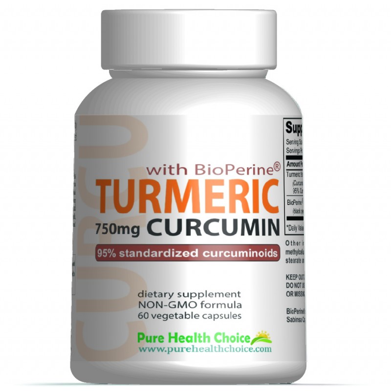 Turmeric Curcumin 750 (95% extract) with BioPerine